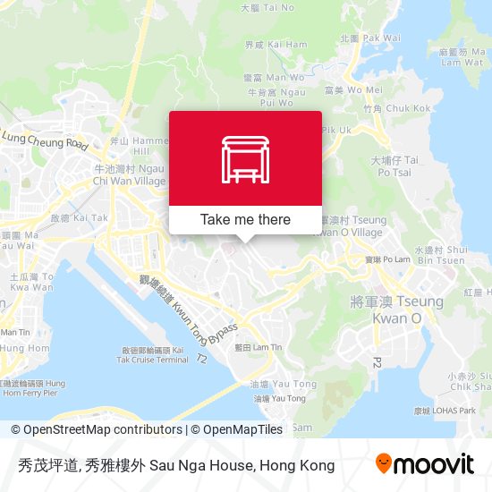 秀茂坪道, 秀雅樓外 Sau Nga House map