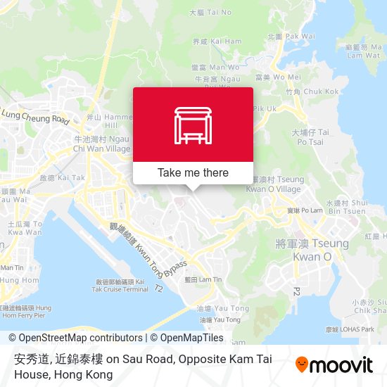 安秀道, 近錦泰樓 on Sau Road, Opposite Kam Tai House map