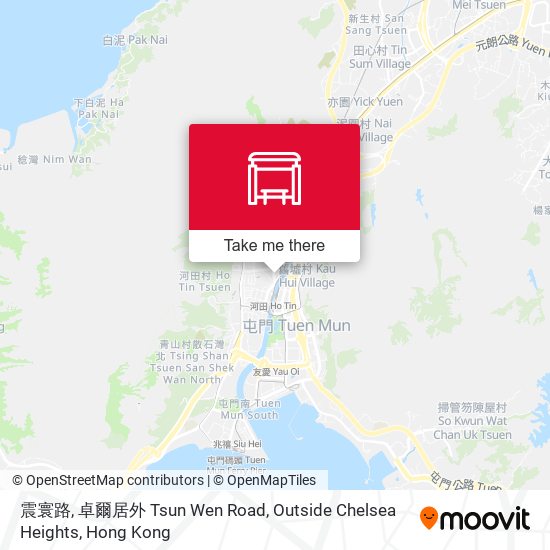 震寰路, 卓爾居外 Tsun Wen Road,  Outside Chelsea Heights map