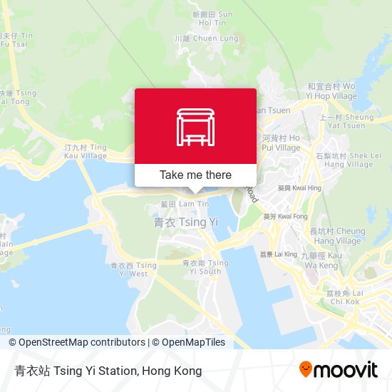 青衣站 Tsing Yi Station map