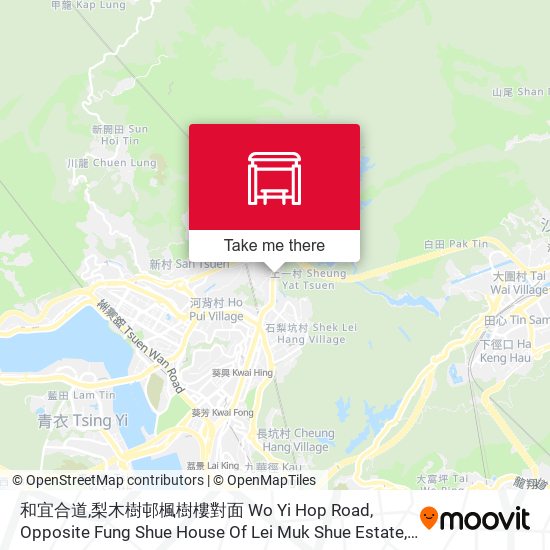 和宜合道,梨木樹邨楓樹樓對面 Wo Yi Hop Road, Opposite Fung Shue House Of Lei Muk Shue Estate map