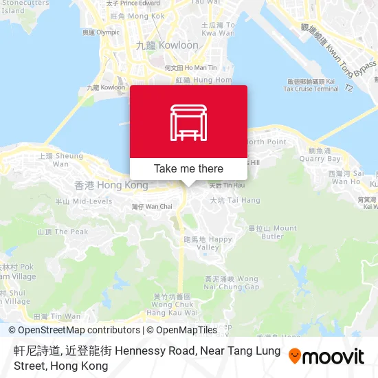 軒尼詩道, 近登龍街 Hennessy Road, Near Tang Lung Street map