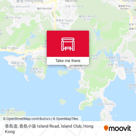 香島道, 香島小築 Island Road, Island Club map