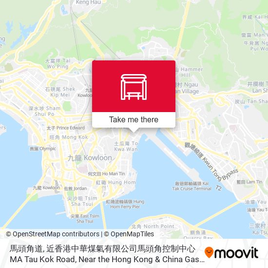 馬頭角道, 近香港中華煤氣有限公司馬頭角控制中心 MA Tau Kok Road, Near the Hong Kong & China Gas Company Limited MA Tau Kok Control Centre map