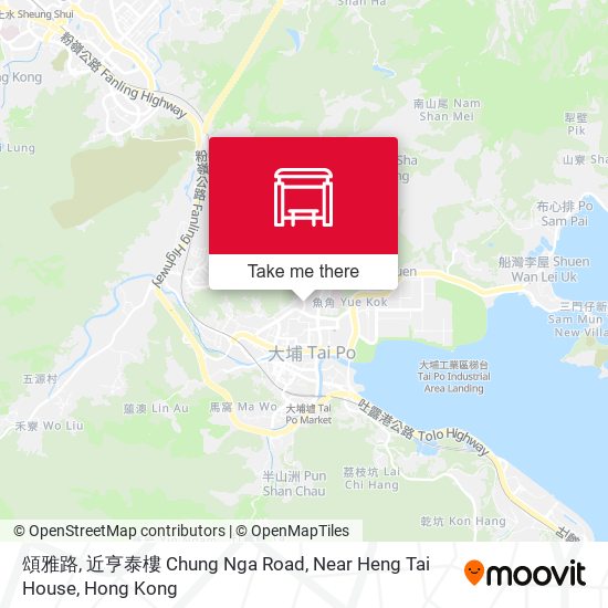頌雅路, 近亨泰樓 Chung Nga Road, Near Heng Tai House map