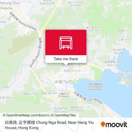 頌雅路, 近亨耀樓 Chung Nga Road, Near  Heng Yiu House map