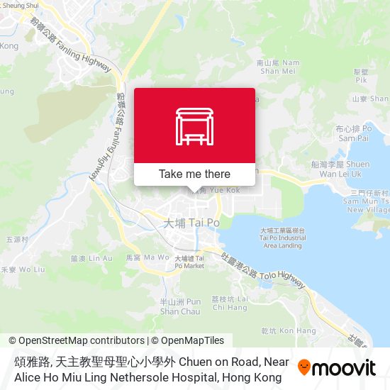 頌雅路, 天主教聖母聖心小學外 Chuen on Road, Near Alice Ho Miu Ling Nethersole Hospital map