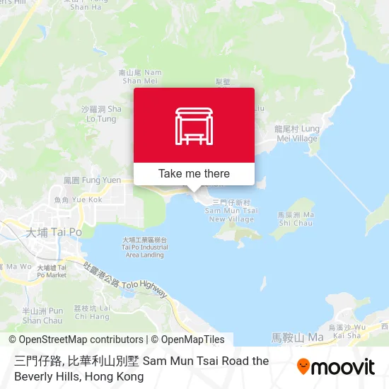 三門仔路, 比華利山別墅 Sam Mun Tsai Road the Beverly Hills map