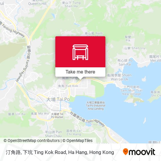 汀角路, 下坑 Ting Kok Road, Ha Hang map