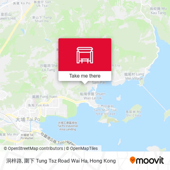 洞梓路, 圍下 Tung Tsz Road Wai Ha map