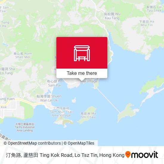 汀角路, 蘆慈田 Ting Kok Road, Lo Tsz Tin map