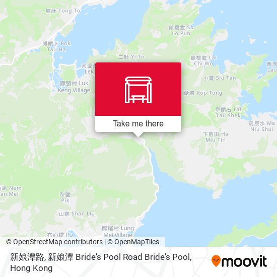 新娘潭路, 新娘潭 Bride's Pool Road Bride's Pool map