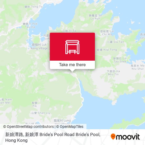 新娘潭路, 新娘潭 Bride's Pool Road Bride's Pool map