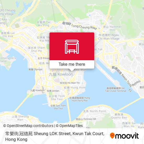常樂街,冠德苑 Sheung LOK Street, Kwun Tak Court地圖