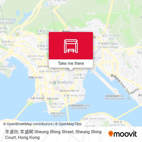 常盛街, 常盛閣 Sheung Shing Street, Sheung Shing Court地圖