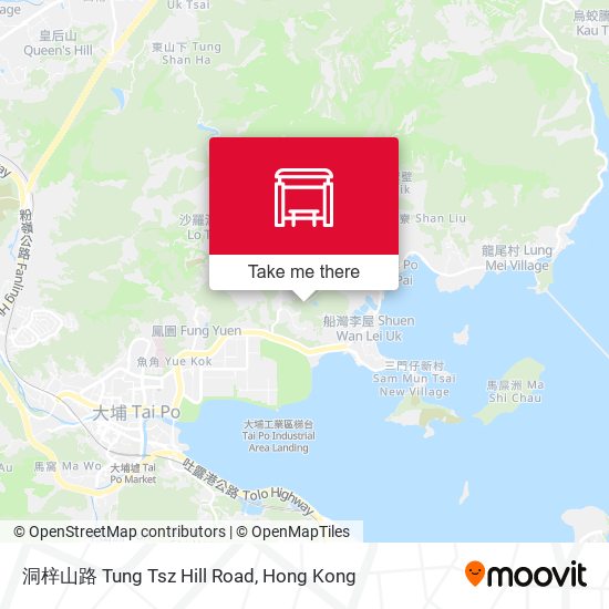 洞梓山路 Tung Tsz Hill Road map