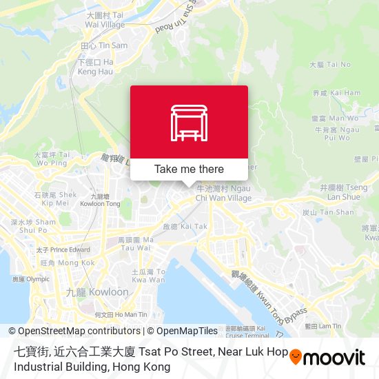 七寶街, 近六合工業大廈 Tsat Po Street, Near Luk Hop Industrial Building map