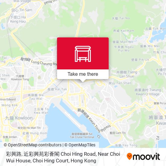 彩興路, 近彩興苑彩薈閣 Choi Hing Road, Near Choi Wui House, Choi Hing Court map