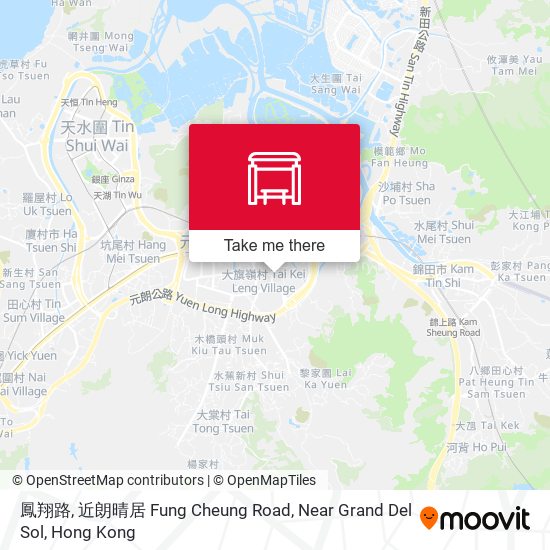 鳳翔路, 近朗晴居 Fung Cheung Road, Near Grand Del Sol map