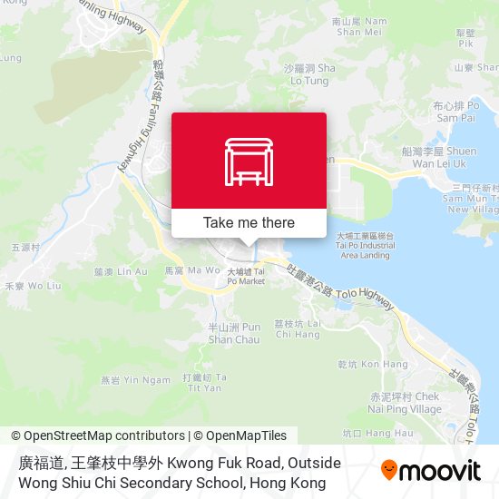 廣福道, 王肇枝中學外 Kwong Fuk Road, Outside Wong Shiu Chi Secondary School map