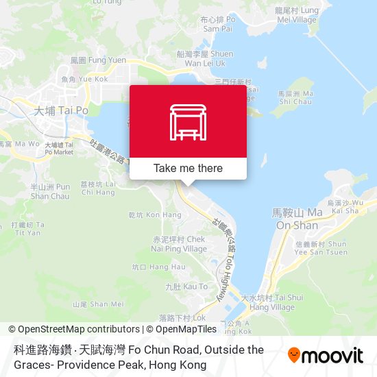 科進路海鑽‧天賦海灣 Fo Chun Road, Outside the Graces- Providence Peak map