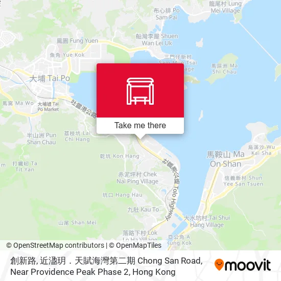 創新路, 近溋玥．天賦海灣第二期 Chong San Road, Near Providence Peak Phase 2地圖