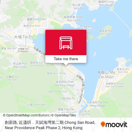 創新路, 近溋玥．天賦海灣第二期 Chong San Road, Near Providence Peak Phase 2 map