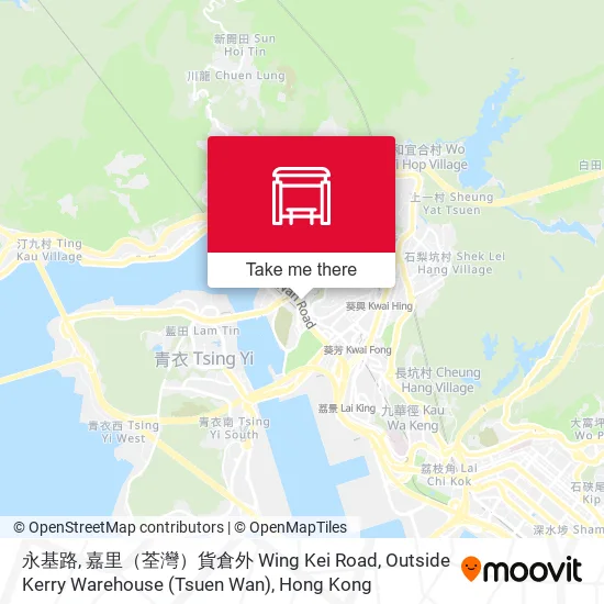 永基路, 嘉里（荃灣）貨倉外 Wing Kei Road, Outside Kerry Warehouse (Tsuen Wan) map