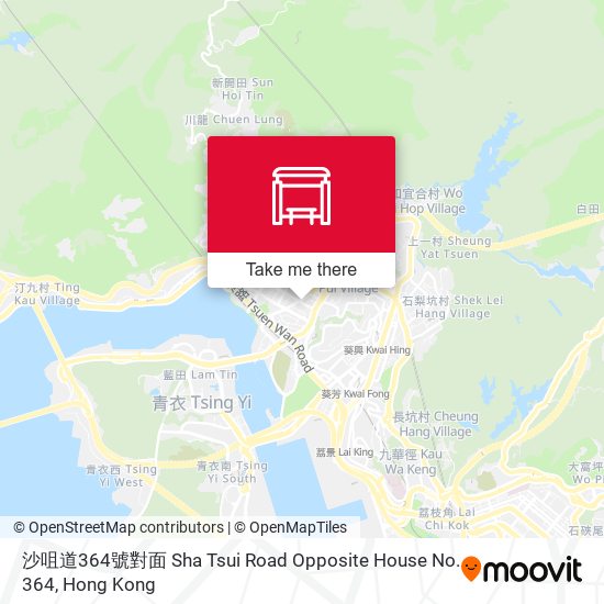 沙咀道364號對面 Sha Tsui Road Opposite House No. 364 map