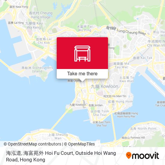 海泓道, 海富苑外 Hoi Fu Court, Outside Hoi Wang Road map