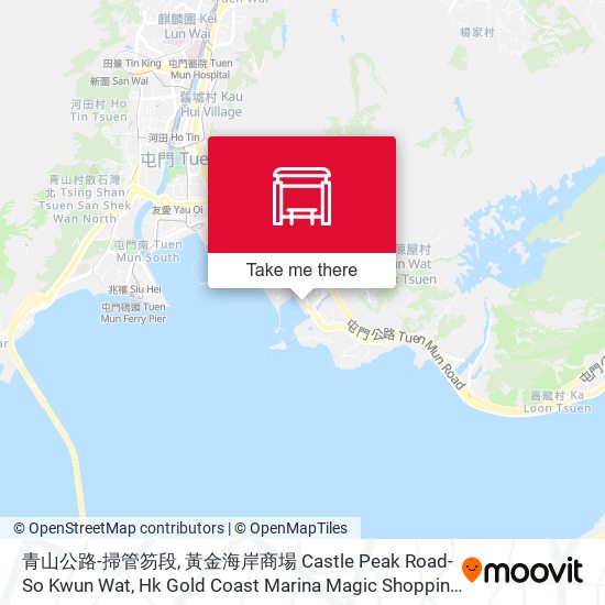 青山公路-掃管笏段, 黃金海岸商場 Castle Peak Road- So Kwun Wat, Hk Gold Coast Marina Magic Shopping Mall map