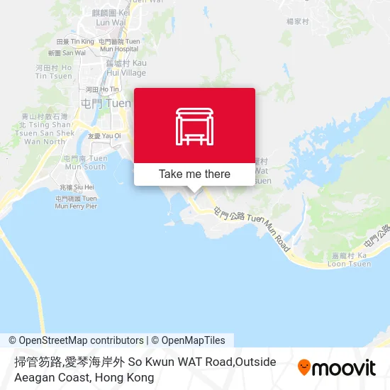 掃管笏路,愛琴海岸外 So Kwun WAT Road,Outside Aeagan Coast map