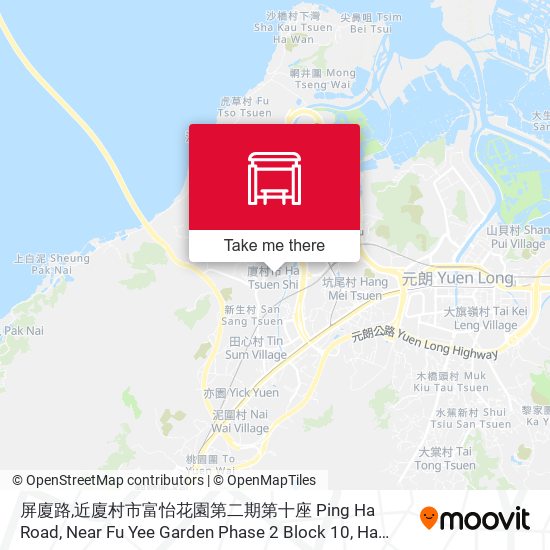 屏廈路,近廈村市富怡花園第二期第十座 Ping Ha Road, Near Fu Yee Garden Phase 2 Block 10, Ha Tsuen Shi map