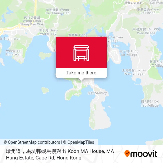 環角道，馬坑邨觀馬樓對出 Koon MA House, MA Hang Estate, Cape Rd map