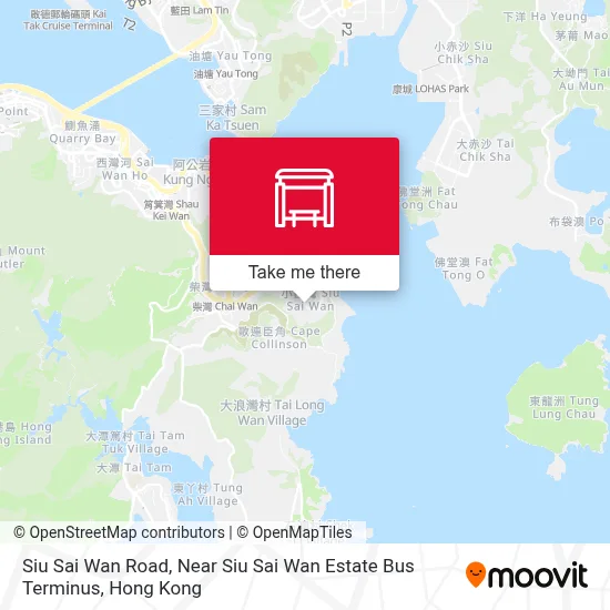 Siu Sai Wan Road, Near Siu Sai Wan Estate Bus Terminus map