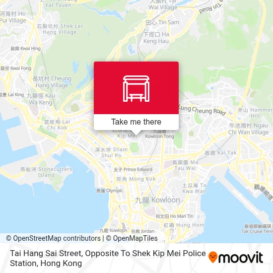 大坑西街,石硤尾警署 Tai Hang Sai Street, Opposite To Shek Kip Mei Police Station map