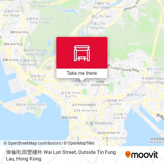 偉倫街,田豐樓外 Wai Lun Street, Outside Tin Fung Lau map