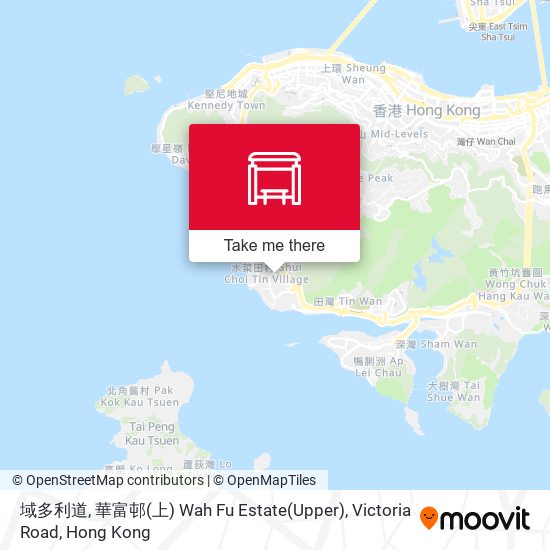 域多利道, 華富邨(上) Wah Fu Estate(Upper), Victoria Road map
