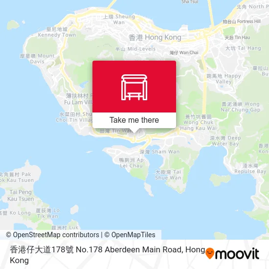 香港仔大道178號 No.178 Aberdeen Main Road map