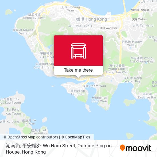 湖南街, 平安樓外 Wu Nam Street, Outside Ping on House map