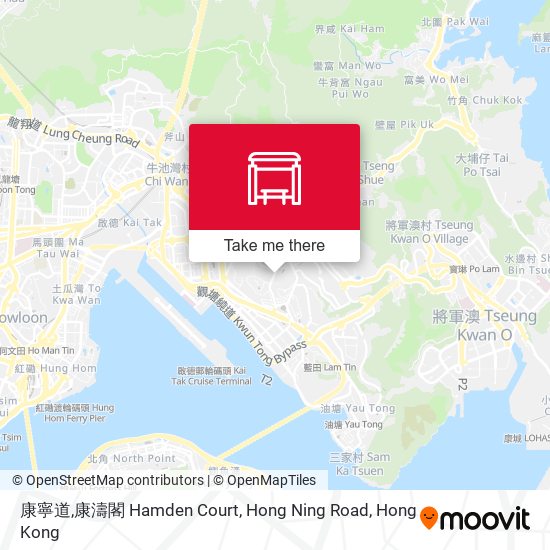 康寧道,康濤閣 Hamden Court, Hong Ning Road地圖