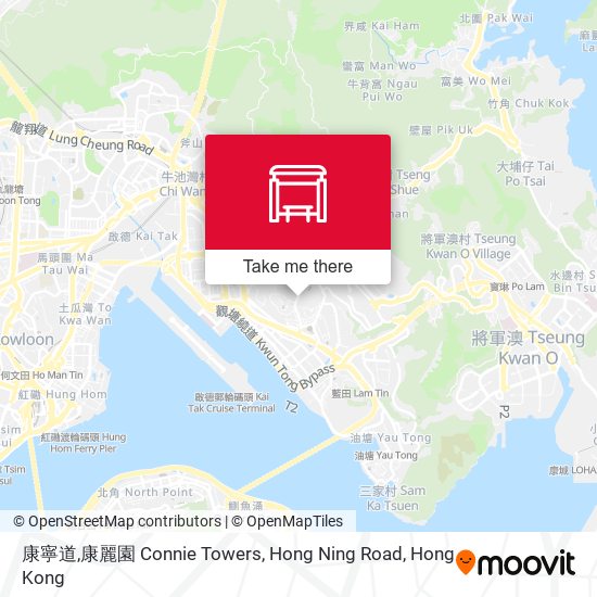康寧道,康麗園 Connie Towers, Hong Ning Road map