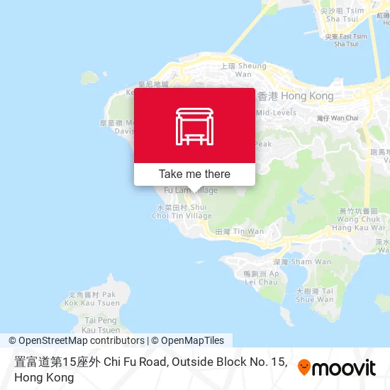 置富道第15座外 Chi Fu Road, Outside Block No. 15地圖
