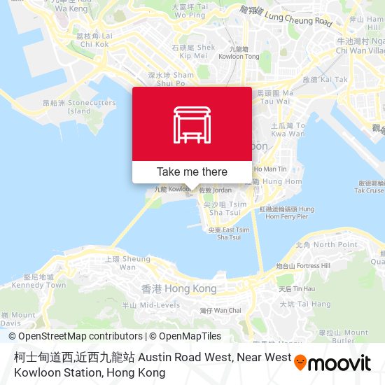 柯士甸道西,近西九龍站 Austin Road West, Near West Kowloon Station map