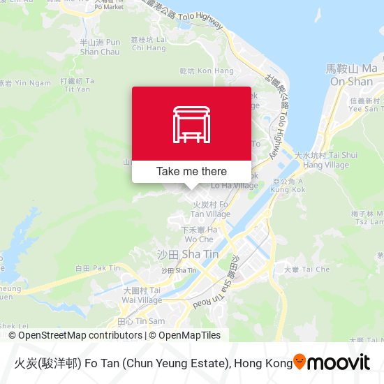 火炭(駿洋邨) Fo Tan (Chun Yeung Estate) map