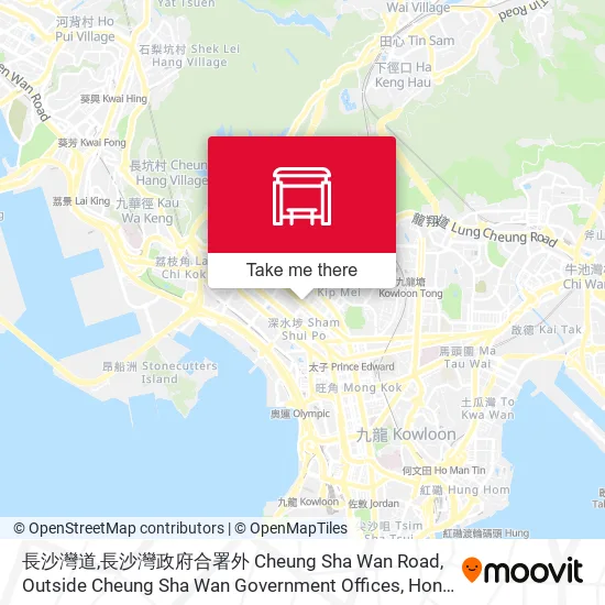 長沙灣道,長沙灣政府合署外 Cheung Sha Wan Road, Outside Cheung Sha Wan Government Offices地圖