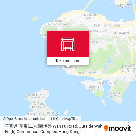 華富道, 華富(二)邨商場外 Wah Fu Road, Outside Wah Fu (Ii) Commercial Complex地圖