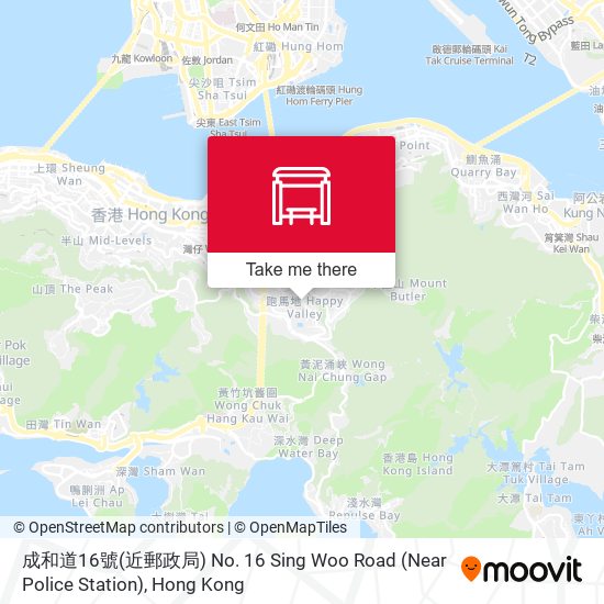 成和道16號(近郵政局) No. 16 Sing Woo Road (Near Police Station) map