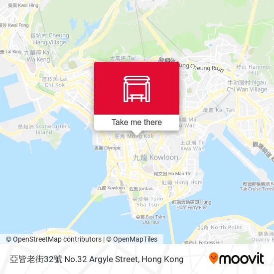 亞皆老街32號 No.32 Argyle Street map