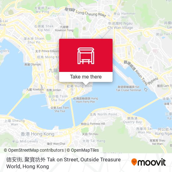 德安街, 聚寶坊外 Tak on Street, Outside Treasure World map
